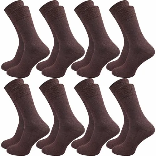 GAWILO Herren Socken aus 100% Baumwolle (8 Paar) - Bequeme, nahtlose Socken für empfindliche Füße - Herrensocken aus 100% Baumwolle, ohne drückende Naht für höchsten Komfort. Verstärkte Ferse und Fußspitze sorgen für lange Haltbarkeit und angenehmes Tragegefühl.
