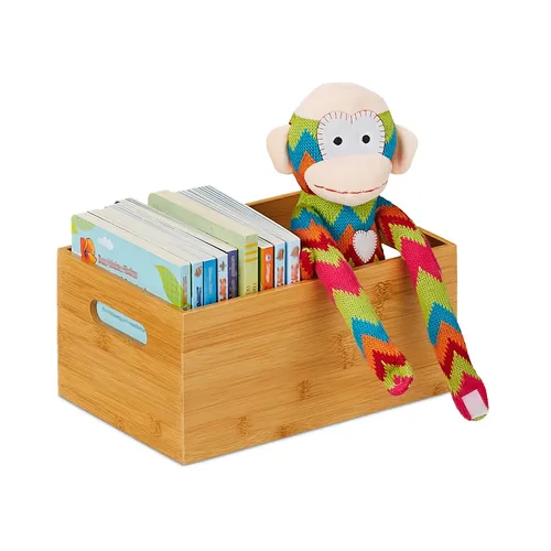Bambus Aufbewahrungsbox 4er Set - Praktische Ordnungsboxen - Boxen für stilvolle und umweltfreundliche Aufbewahrung, ideal für jeden Raum. Leicht und robust mit einem Gewicht von nur 0,8 kg.