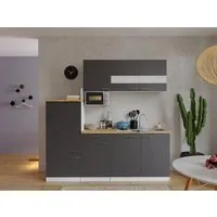 Respekta Küchenzeile Malia 210 cm in grau von Respekta