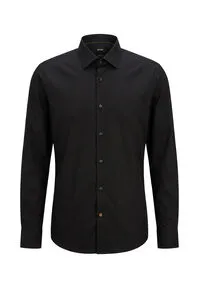 BOSS Herren H-JOE-C1-214 Regular-Fit Hemd - Herrenhemden aus bügelleichter Baumwoll-Popeline, ideal für einen gepflegten Look ohne Aufwand.