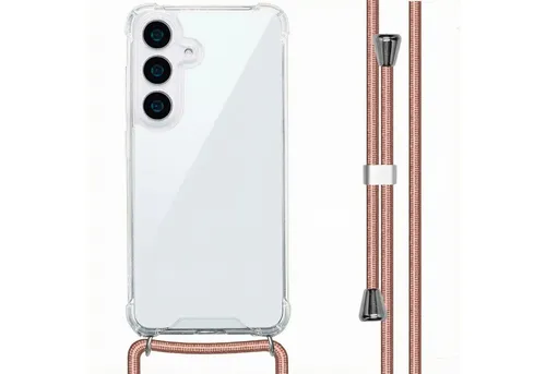 imoshion Backcover imoshion Transparentes Backcover mit Band Samsung Galaxy S25 - Rosé go