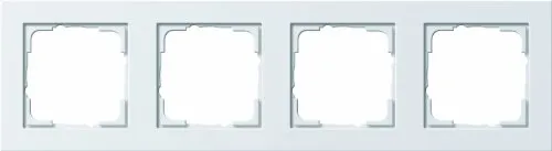 Gira 021429 Abdeckrahmen 4-Fach Gira E2, reinweiß