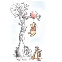 Komar Wandbild Winnie Pooh Hang on 30 x 40 cm