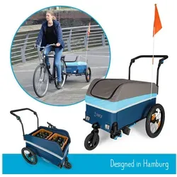 Snuutje 2-in-1 Fahrradanhänger und Handwagen von snuutje Familiensachen