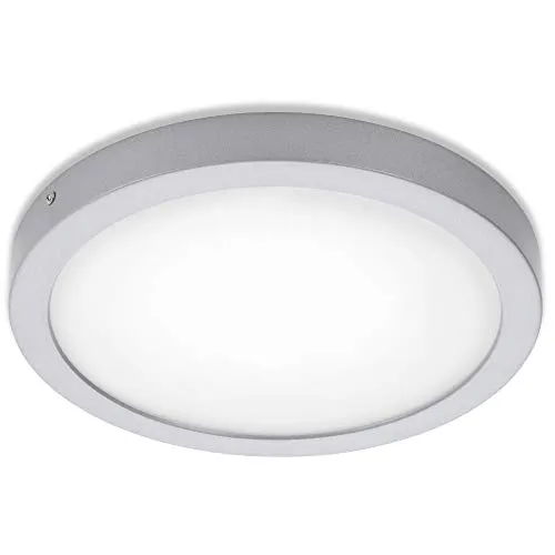 Briloner LED Aufbauleuchte Ø30cm, schwenkbar, 3000K, Schwarz - Elegante Deckenleuchte mit schwenkbarem Reflektor, 21W und 2000 Lumen für ein warmes Wohlfühlambiente. Ideal für Wohnzimmer, Schlafzimmer und Küche.