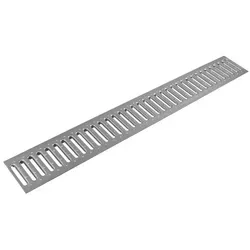 ACO Stegrost 100 cm Stahl verzinkt - vielseitig einsetzbar - ACO Stegrost für Entwässerungsrinnen, 1 m lang und 11,8 cm breit. Ideal als Ersatz- oder Sanierungsrost. Robust und PKW-befahrbar (A15), perfekt für verschiedene Rinnenmodelle. Leicht und funktional für Ihren Einsatz.