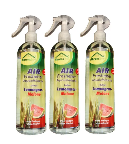 AIR-Freshener, Aqualuftwäsche, Lufterfrischer, Geruchsvernichter 3 x