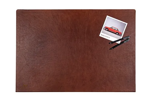 Centaur Schreibtischunterlage aus echtem Leder - Stilvolle Schreibunterlage mit Kantenschutz - Hochwertige Schreibunterlage aus echtem italienischem Rindleder, 55x80 cm, mit abgewinkeltem Kantenschutz für optimalen Schutz und ein elegantes Ambiente am Arbeitsplatz.