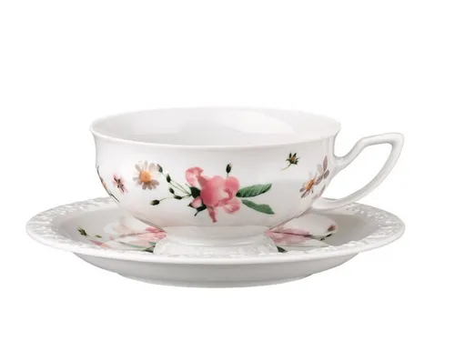 Rosenthal Tasse Maria Pink Rose Teetasse 2tlg., Porzellan
