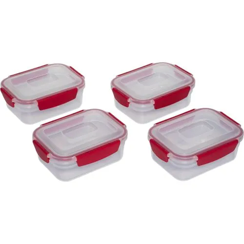Joseph Joseph Nest Lock 4-tlg. Frischhaltedosen-Set 1.1 Liter - Praktisches 4-tlg. Frischhaltedosen-Set mit luftdichten Deckeln, ideal für Meal Prep und Vorratshaltung. Platzsparendes, stapelbares Design für eine ordentliche Küche.