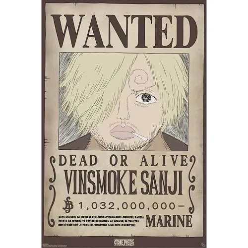ABYSTYLE Poster One Piece Wanted Sanji Wano 61x91,5cm