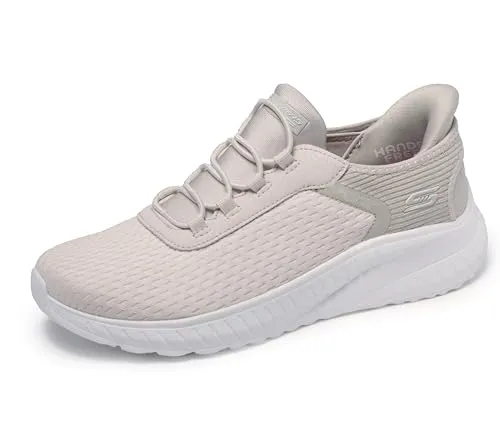 Skechers Damen BOBS Squad Chaos - Off White Mesh, 37 EU - Damen-Sneaker mit atmungsaktivem Mesh-Obermaterial und rutschfester Gummisohle für optimalen Komfort und Stil im Alltag.