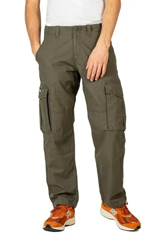 Reell Cargo Ripstop Freizeithose Gr 32 - Length: 34 in Oliv - Wanderhose mit robustem Ripstop-Material und praktischen Cargotaschen, ideal für Alltag und Reisen. Farbe: Oliv; Gr: 32 - Length: 34.