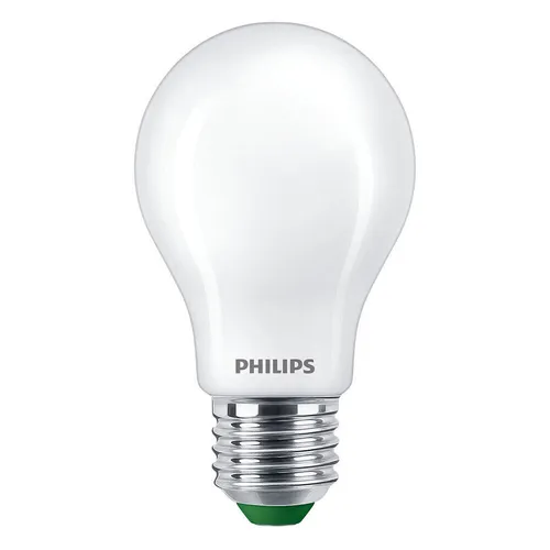 PHILIPS Classic E27 Ultra Effizientes LED Leuchtmittel 4W - Leuchtmittel: Energiesparende LED-Glühbirne mit warmweißem Licht, ideal für gemütliche Atmosphäre und hohe Energieeffizienz.