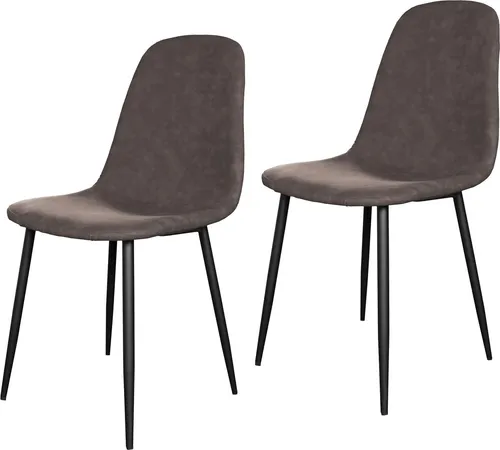 HTI-Living Esszimmerstuhl Savannah PU Antikbraun (Set, 2 St)