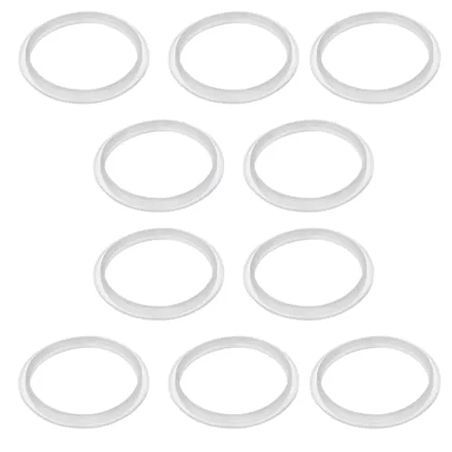 EMSea 10 Stück Silikon O-Ring Dichtung Innendurchmesser 32 Mm Außendurchmesser 38 Mm Waschbeckenstöpsel Gummidichtung Geeignet für Den Abflussstöpsel von Push-Type Pop-Up Waschbecken für Badezimmer