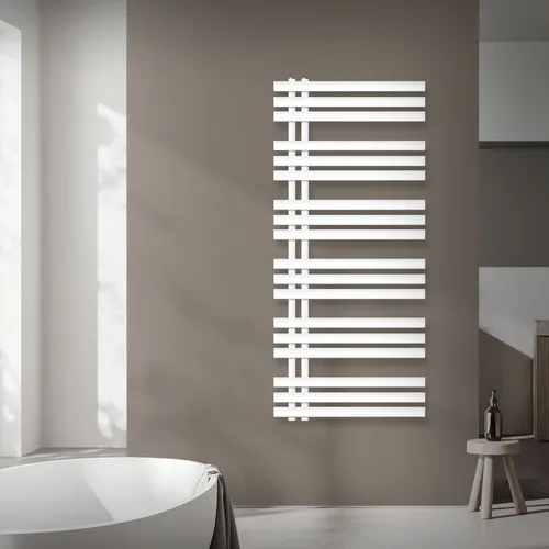 Iron EM Radiator Handtuchheizkörper Heizkörper Badheizkörper Weiß 60x140cm