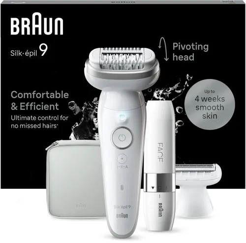 Braun Silk·épil 9 9-341 Weiß/Silber von Braun
