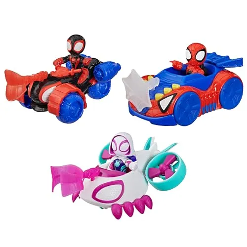 Marvel Spidey und Seine Super-Freunde Figuren- und Fahrzeugset 3er-Pack