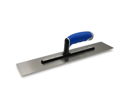 DEWEPRO Glättekelle für Steinteppich - Profi Stone Carpet Trowel 405 - Glättkellen für präzises Arbeiten mit Steinteppich, Microzement und Dekorbeton. Mit 1,0 mm Edelstahlblatt für formstabile Anwendung und abgerundeten Kanten für ein kratzfreies Finish.