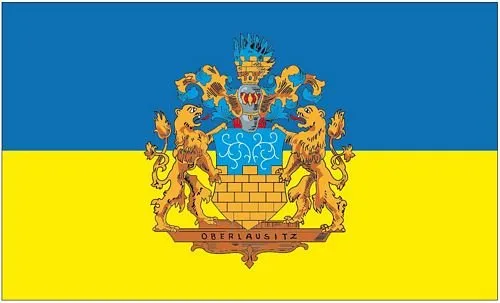 Fahne/Flagge Oberlausitz 90 x 150 cm in blau von FahnenMax