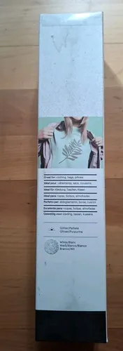 Cricut Smart Iron-On Heat-Transfer Vinyl - Glitter White 33cm x 2.7m - Klebefolien, ideal für Cricut Explore 3 & Maker 3, schneidet präzise, weicht leicht und hält über 50 Wäschen!