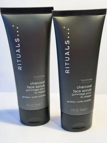 Rituals Homme Charcoal Face Scrub 140 ml Aktivkohle 2x á 70 ml Neu