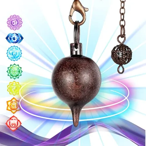 Radiästhesie-Pendel Wassertropfen - Esoterik Pendel/Orakel - Antik Messing - Geobiologie, Magnetiseur - 26 Gr