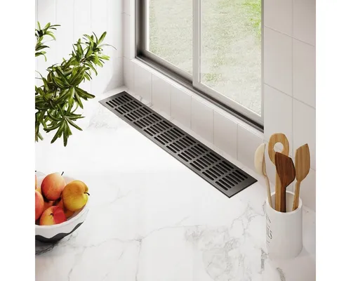 MS Beschläge Lüftungsgitter Alu 100 x 1200 mm RAL 7016 Anthrazit