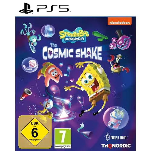 SpongeBob Schwammkopf - The Cosmic Shake PS5-Spiel - PC- & Videospiele, erlebe ein aufregendes Abenteuer mit SpongeBob und Freunden auf der Playstation 5, ideal für Fans ab 6 Jahren.