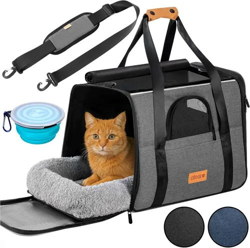 DeubaXXL DE Katzentransportbox Grau 44x34x31cm bis 20kg