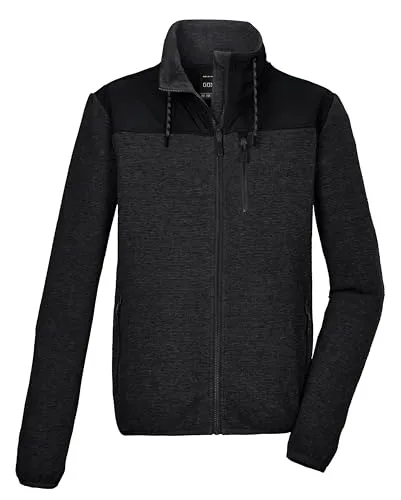 G.I.G.A. DX Herren Unterjacke GW 35 MN KNTFLC JCKT - Funktionsjacke aus recyceltem Material, ideal als Übergangsjacke oder Midlayer, mit verstellbarem Stehkragen und praktischen Zipper-Taschen für sicheren Stauraum.