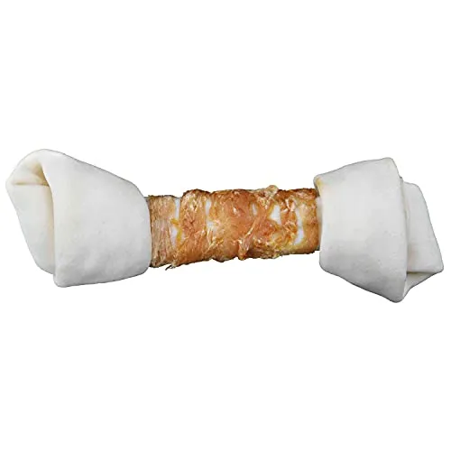 TRIXIE Hundeleckerli Denta Fun Knot mit Huhn, zur Zahnpflege – 220 g, 25 cm