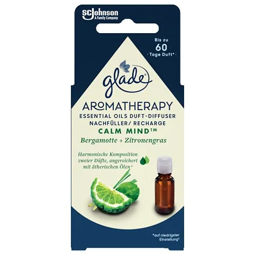 Glade Aromatherapy Duft-Diffuser Nachfüller, Bergamotte + Zitronengras, 17.4ml