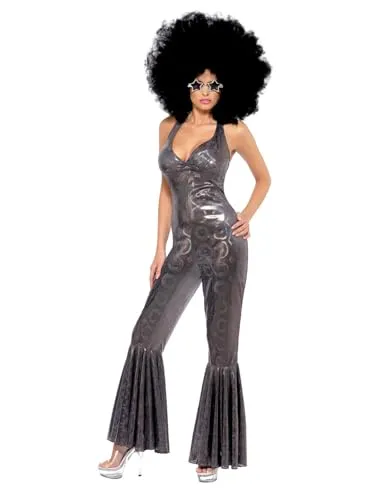 Disco Diva Costume (M) in silber von Smiffys