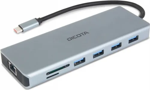 DICOTA USB-C 13-in-1 Docking Station - Weiteres Notebook-Zubehör mit 13 Anschlüssen, ideal für vielseitige Erweiterungen und optimale Konnektivität.