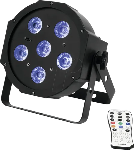 Eurolite SLS-603 LED-PAR-Scheinwerfer – 6 x 3 W Schwarz - Musikstudio Bühne und DJ Equipment, leistungsstarker LED-PAR-Scheinwerfer mit 6 x 3 W LEDs für beeindruckende Lichtshows und perfekte Ausleuchtung.