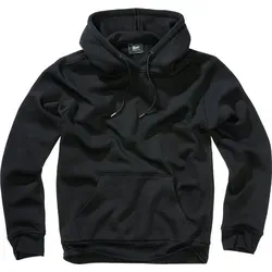 Brandit Tom Sweathoody Black Gr. L - Kapuzenpullover für Herren, aus hochwertigem brushed Fleece für hohen Tragekomfort und mit praktischer Kanguru-Tasche.