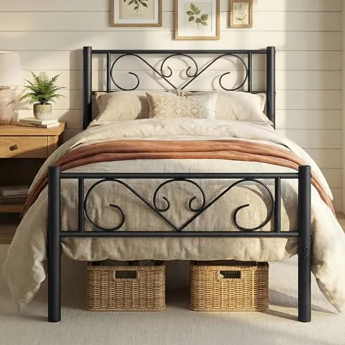 Betten & Bettgestelle Schwarz von VASAGLE