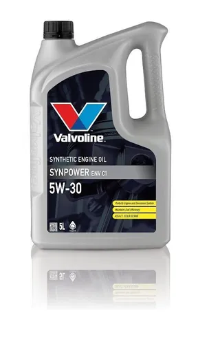 VALVOLINE 5W-30 SYNPOWER ENV C1 5L - Vollsynthetisches Motoröl, 5L für optimale Leistung und Schutz, kompatibel mit Jaguar Land Rover und weiteren Herstellern, ideal für moderne Kraftfahrzeuge.