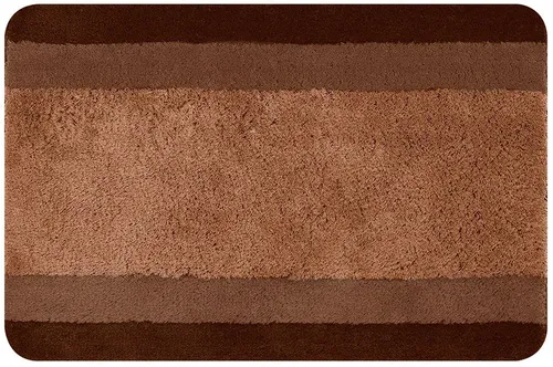 Spirella Badematte | Hochflor & Rutschfest | 65x55 cm Blau - Badematten & Badteppiche, kuscheliger Hochflor, rutschfest und waschbar bis 40°C, ideal für Badezimmer mit Fußbodenheizung.