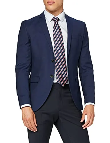 JACK & JONES JPRSOLARIS Blazer - Eleganter einreihiger Blazer im Super Slim Fit für Herren, aus umweltfreundlichem recyceltem Polyester, ideal für stilvolle Anlässe.