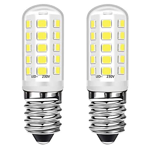 Brantoo E14 LED Kerzenbirnen 3W Entspricht 40W Halogenbirnen, Kaltweiß 6000K, E14 SES Kleine Edison Schraub Glühbirnen für Gefrier Dunstabzugshaube, Kein Flimmern, Kein Dimmbar, AC 220-240V, 2er Pack