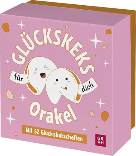 Glückskeks-Orakel: 52 Glücksbotschaften für dich | Hochwertige Box mit 52 gefalteten Glückslosen – das ideale Geschenk zum Geburtstag oder für das neue Jahr