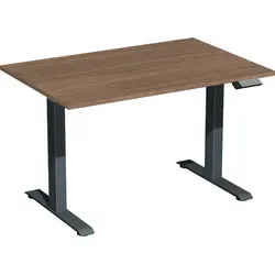 Geramöbel Elevate Plus Schreibtisch 120x80 cm - Höhenverstellbarer Schreibtisch mit 3-fach Teleskop-Hubmechanik und USB-C Ladebuchse. Ideal für ergonomisches Arbeiten und schnelle Montage.