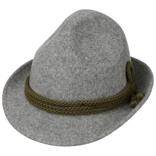 Lipodo Filzhut Alpenhut Made in Italy grau|grün 56 cm