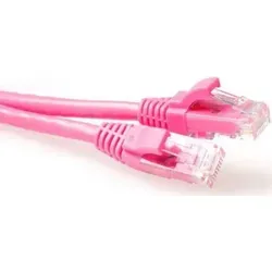 ACT Pink 3 Meter U/UTP CAT6 Patchkabel in pink von ACT