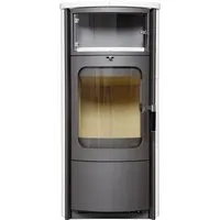 Hark Opera-B Kaminofen 5 kW - Kaminofen in creme-weiß mit Keramik, energieeffizient (EEK: A+) und ideal für gemütliche Wärme in Ihrem Zuhause.