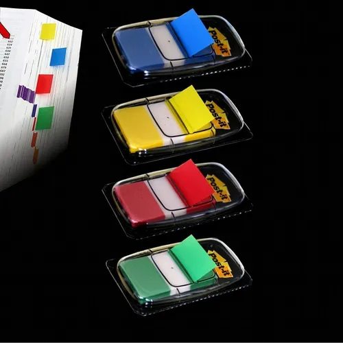 Post-it® Index Haftstreifen Farben frei wählbar von Post-it