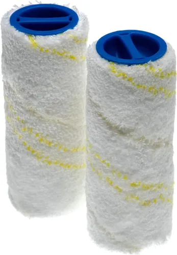 vhbw 2x Mikrofaser Bürstenwalzenset kompatibel mit Kärcher FC 5 Premium, 7 Cordless, 7 Cordless Premium Hartbodenreiniger - Doppelpack